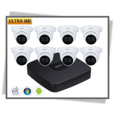 HDCVI Dahua 5MP Videoovervågning Dome Kamera Sæt 8
